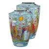 Vase En Porcelaine 'Colourful Skyline' De James Rizzi 27x41x27cm -Magasin De Rénovation Domiciliaire 26102511 deko vasen bunt porzellan vase designvase tischvase 01