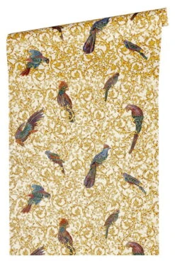Papier Peint 'Versace Birds 3' 70x1005cm -Magasin De Rénovation Domiciliaire 370532 tier tapeten bunt beige tapete wandtapete designtapete 3d tapete fototapete 04