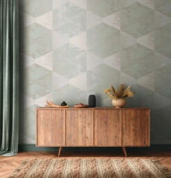 Papier Peint 'Surreal Atmosphere' 53x1005cm -Magasin De Rénovation Domiciliaire 383531 abstrakte tapeten grau gelb tapete wandtapete designtapete 3d tapete fototapete 04