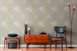 Papier Peint 'Surreal Atmosphere' 53x1005cm -Magasin De Rénovation Domiciliaire 383531 abstrakte tapeten grau gelb tapete wandtapete designtapete 3d tapete fototapete 05