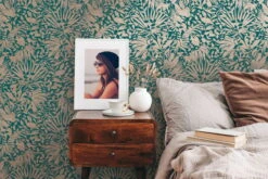 Papier Peint 'Majestic Foliage' 53x1005cm -Magasin De Rénovation Domiciliaire 388311 tapeten pflanzen gruen gold tapete wandtapete designtapete 3d tapete fototapete 04