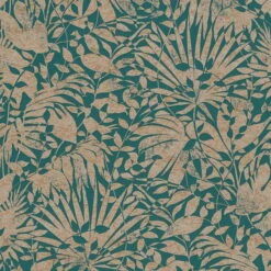 Papier Peint 'Majestic Foliage' 53x1005cm -Magasin De Rénovation Domiciliaire 388311 tapeten pflanzen gruen gold tapete wandtapete designtapete 3d tapete fototapete 09