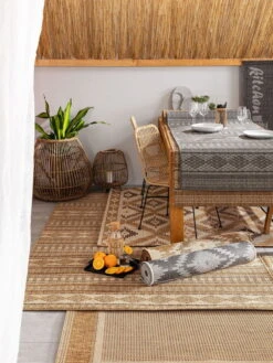 Tapis 'Riso Brown' -Magasin De Rénovation Domiciliaire 60002367 23101 11459 23101 11459 outdoor teppiche braun modern teppich laeufer vorleger textilien 04