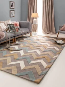 Tapis 'Windsor Grey' -Magasin De Rénovation Domiciliaire 60004685 28101 12281 28101 12281 28101 12390 wollteppiche grau modern teppich laeufer vorleger textilien 02