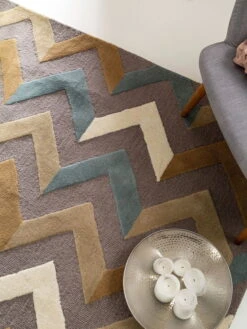 Tapis 'Windsor Grey' -Magasin De Rénovation Domiciliaire 60004685 28101 12281 28101 12281 28101 12390 wollteppiche grau modern teppich laeufer vorleger textilien 03