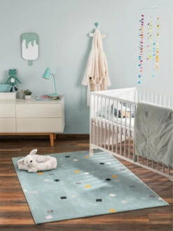 Tapis Enfants 'Juno Turquoise I' -Magasin De Rénovation Domiciliaire 60005857 39101 13744 39101 13744 kunstfaser tuerkis modern teppich kinder laeufer vorleger kinderzimmer 02