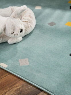 Tapis Enfants 'Juno Turquoise I' -Magasin De Rénovation Domiciliaire 60005857 39101 13744 39101 13744 kunstfaser tuerkis modern teppich kinder laeufer vorleger kinderzimmer 04