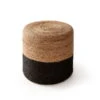 Pouf 'Jutta I' -Magasin De Rénovation Domiciliaire 60006187 150102 124002 150102 124002 poufs braun schwarz pouf sitzkissen bodenkissen sitzpouf 01