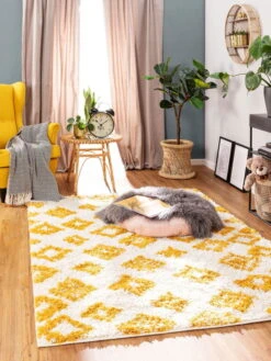 Tapis Enfants 'Soho Yellow II' -Magasin De Rénovation Domiciliaire 60006402 26101 12124 26101 12124 kunstfaser gelb modern teppich kinder laeufer vorleger kinderzimmer 02