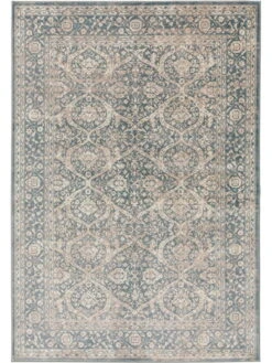Tapis 'Vintage Velvet Beige/Blue'