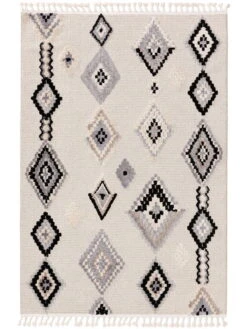 Tapis 'Oyo Grey/White'