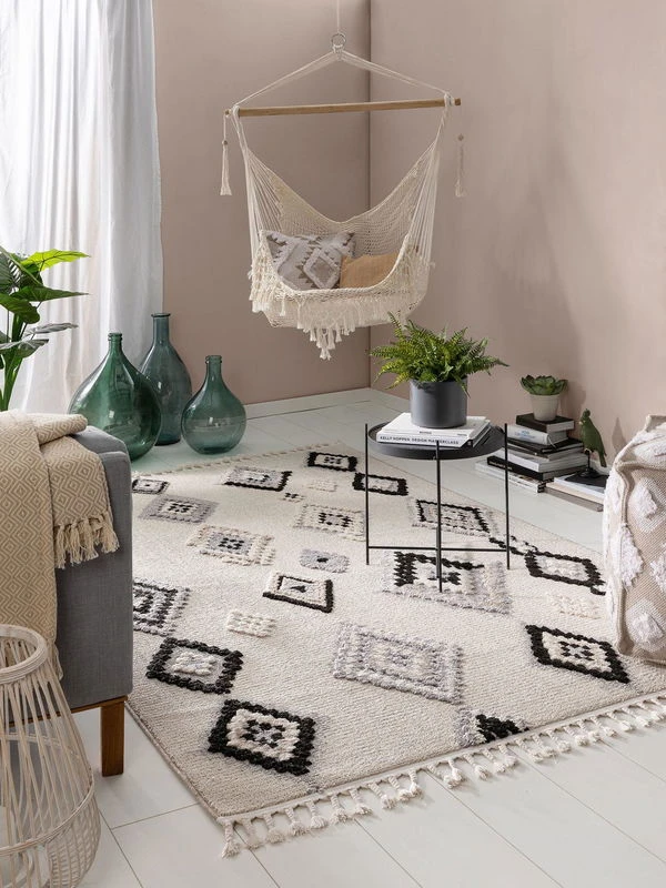 Tapis 'Oyo Grey/White' 4 Tapis 'Oyo Grey/White' – Image 2