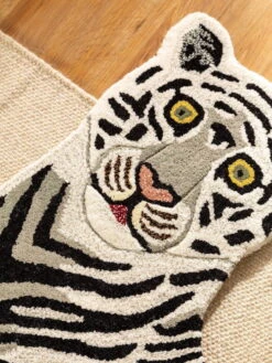 Tapis Enfants 'Safari Black/White' -Magasin De Rénovation Domiciliaire 60006747 37101 13593 37101 13593 tiermotive schwarz weiss modern teppich kinder laeufer vorleger kinderzimmer 04