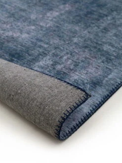 Tapis 'Laury Blue' -Magasin De Rénovation Domiciliaire 60006802 22101 11326 22101 11326 kurzflor teppiche blau modern teppich laeufer vorleger textilien 05