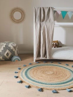 Tapis Enfants 'Lovis Turquoise' -Magasin De Rénovation Domiciliaire 60007150 39104 133354 39104 133354 lytte kinderteppiche tuerkis modern teppich kinder laeufer vorleger kinderzimmer 02