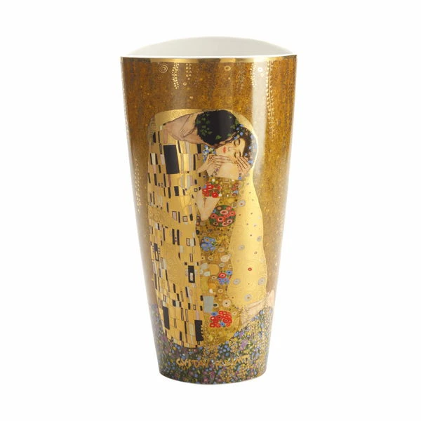 Vase En Porcelaine 'Satisfied Longing' De Gustav Klimt 15x28x11cm 3 Vase En Porcelaine 'Satisfied Longing' De Gustav Klimt 15x28x11cm