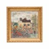 Tableau En Porcelaine 'Magical Encounter' De Claude Monet 31,5x31,5x4,5cm -Magasin De Rénovation Domiciliaire 66518321 blumen haus bunt porzellan wandbild porzellanbild 01