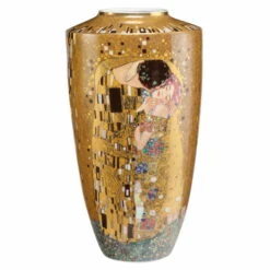 Vase En Porcelaine 'Intended For Each Other' De Gustav Klimt 29,5x55x29,5cm