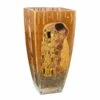 Vase En Verre 'Thoughts Of Devotion' De Gustav Klimt 14,5x30x14,5cm -Magasin De Rénovation Domiciliaire 66901811 kuss paar bunt glas vase blumenvase deko 01