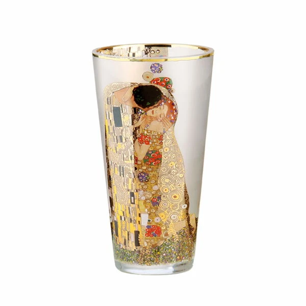 Vase En Verre 'Young Love' De Gustav Klimt 11x20x11cm 3 Vase En Verre 'Young Love' De Gustav Klimt 11x20x11cm