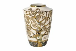 Vase En Porcelaine 'Hypnotic Branches' De Gustav Klimt 8,5x12,5x8,5cm