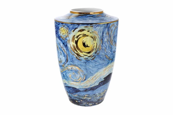 Vase En Porcelaine 'Shining Stars' De Vincent Van Gogh 16x24x16cm 3 Vase En Porcelaine 'Shining Stars' De Vincent Van Gogh 16x24x16cm