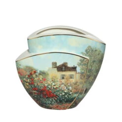 Vase En Porcelaine 'Idyllic Impression' De Claude Monet 33x29x16,5cm