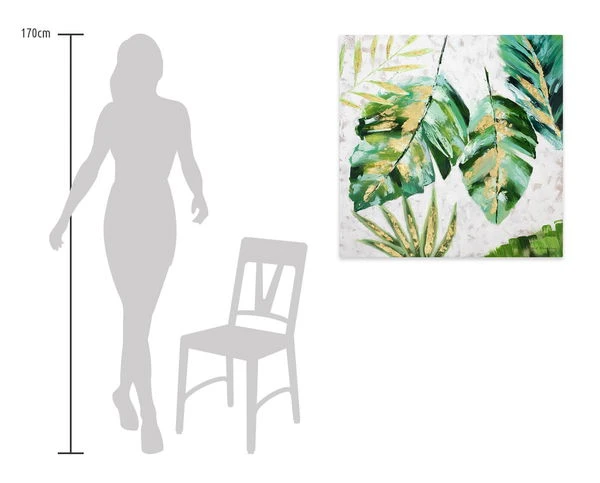 Tableau Peint à La Main 'Feuilles Envolées' 90x90cm | Avec Certificat D'authenticité 9 Tableau Peint à La Main 'Feuilles Envolées' 90x90cm | Avec Certificat D'authenticité – Image 7