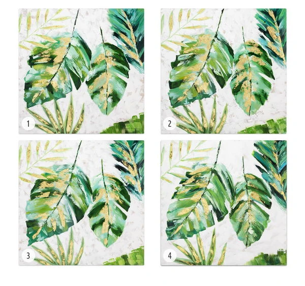 Tableau Peint à La Main 'Feuilles Envolées' 90x90cm | Avec Certificat D'authenticité 10 Tableau Peint à La Main 'Feuilles Envolées' 90x90cm | Avec Certificat D'authenticité – Image 8