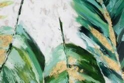 Tableau Peint à La Main 'Feuilles Envolées' 90x90cm | Avec Certificat D'authenticité 20 Tableau Peint à La Main 'Feuilles Envolées' 90x90cm | Avec Certificat D'authenticité -Magasin De Rénovation Domiciliaire KL02527 modern palme blaetter gruen weiss acryl gemaelde acryl bilder leinwandbilder moderne kunst handgemalt 09