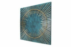 Sculpture Murale En Métal 'Firmament Du Ciel' 60x60x2,5cm 15 Sculpture Murale En Métal 'Firmament Du Ciel' 60x60x2,5cm -Magasin De Rénovation Domiciliaire KL03136 abstrakt sonne gold blau wanddeko metall wandskulptur wandbilder aus metall 05