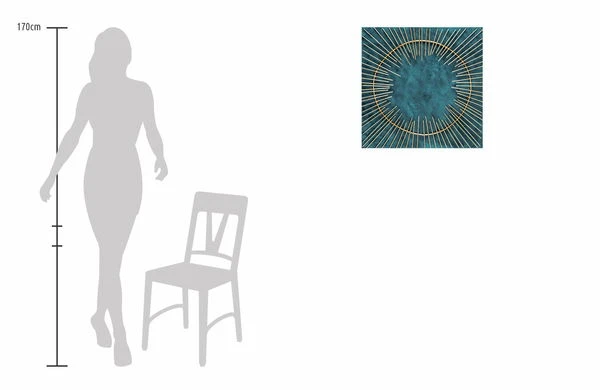 Sculpture Murale En Métal 'Firmament Du Ciel' 60x60x2,5cm 9 Sculpture Murale En Métal 'Firmament Du Ciel' 60x60x2,5cm – Image 7