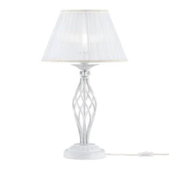 Lampe De Table Design 'Grace' -Magasin De Rénovation Domiciliaire arm247 00 g 00 g tischlampen weiss gold lampe deko leuchte modern 03
