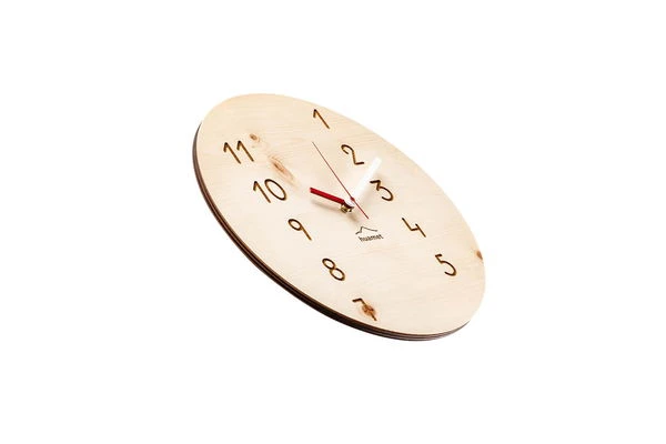 Horloge Murale Design 'Manufaktuhr (swiss Pine Round)' 4 Horloge Murale Design 'Manufaktuhr (swiss Pine Round)' – Image 2