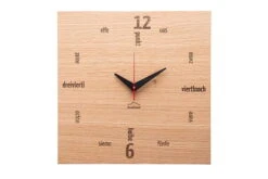 Horloge Murale Design 'Kultuhr (oak Angular)'