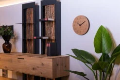 Horloge Murale Design 'Römerkultuhr (oak Round)' -Magasin De Rénovation Domiciliaire ch80 a 1502 a 1502 braun schwarz wanduhren wanduhr modern holz nachhaltig 03