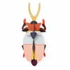 Objet Mural En Carton 'Deluxe Rhinoceros Beetle' -Magasin De Rénovation Domiciliaire gnt07 tierskulpturen bunt rosa wanddeko papier wandskulptur karton 3d wandobjekt aus karton wandskulptur papier 3d objekt zum zusammenstecken studio roof 01