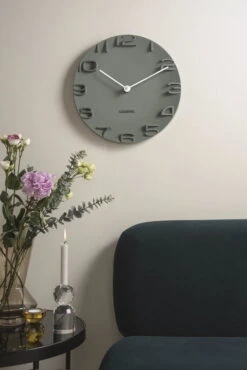 Karlsson Horloge Murale Design 'On The Edge' -Magasin De Rénovation Domiciliaire ka5311gr gruen wanduhren wanduhr modern design minimalistisch 07