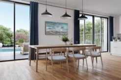 Tableau Peint à La Main 'Vagues Dans La Brume Du Matin' 140x70cm | Avec Certificat D'authenticité -Magasin De Rénovation Domiciliaire kl00037 abstrakt beige tuerkis silber modern acryl gemaelde oel bild oelgemaelde 05