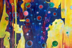 XXL Tableaux à L'huile 'Positive Impacts' | Pièce Unique Peinte à La Main 180x120cm -Magasin De Rénovation Domiciliaire kl00075 abstrakt goldglanz bunt lila modern acryl gemaelde oel bild 04