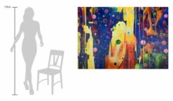 XXL Tableaux à L'huile 'Positive Impacts' | Pièce Unique Peinte à La Main 180x120cm -Magasin De Rénovation Domiciliaire kl00075 abstrakt goldglanz bunt lila modern acryl gemaelde oel bild 06