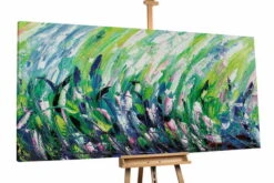 XXL Tableaux à L'huile 'Dem Hintergrund Entkommen' | Pièce Unique Peinte à La Main 200x100cm