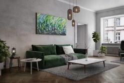 XXL Tableaux à L'huile 'Dem Hintergrund Entkommen' | Pièce Unique Peinte à La Main 200x100cm -Magasin De Rénovation Domiciliaire kl00120 abstrakt gruen modern acryl gemaelde oel bild oelgemaelde 0002 05