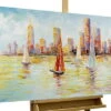 Tableau Peint à La Main 'Voile à L'Horizon' 120x60cm | Avec Certificat D'authenticité 1 Tableau Peint à La Main 'Voile à L'Horizon' 120x60cm | Avec Certificat D'authenticité -Magasin De Rénovation Domiciliaire kl00228 segelschiff skyline segelboot segeln new york modern acryl gemaelde oel bild oelgemaelde 01