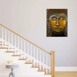 Tableau Peint à La Main 'Zen Intérieur' 75x100cm | Avec Certificat D'authenticité -Magasin De Rénovation Domiciliaire kl00239 buddha xxl bronze 3d gold braun relief modern acryl gemaelde oel bild oelgemaelde 05