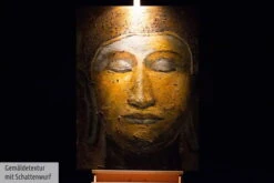 Tableau Peint à La Main 'Zen Intérieur' 75x100cm | Avec Certificat D'authenticité -Magasin De Rénovation Domiciliaire kl00239 buddha xxl bronze 3d gold braun relief modern acryl gemaelde oel bild oelgemaelde 06