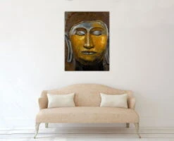Tableau Peint à La Main 'Zen Intérieur' 75x100cm | Avec Certificat D'authenticité -Magasin De Rénovation Domiciliaire kl00239 buddha xxl bronze 3d gold braun relief modern acryl gemaelde oel bild oelgemaelde 09