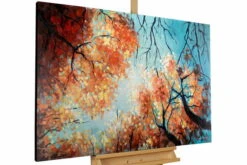 Tableau Peint à La Main 'Danse De La Cime Des Arbres' 120x75cm | Avec Certificat D'authenticité