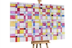 XXL Tableaux à L'huile 'Puzzle Der Vernunft' | Pièce Unique Peinte à La Main 180x120cm
