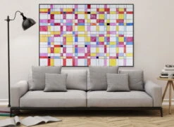 XXL Tableaux à L'huile 'Puzzle Der Vernunft' | Pièce Unique Peinte à La Main 180x120cm 16 XXL Tableaux à L'huile 'Puzzle Der Vernunft' | Pièce Unique Peinte à La Main 180x120cm -Magasin De Rénovation Domiciliaire kl00370 abstrakt muster quadrate bunt xxl modern acryl gemaelde oel bild 0002 07